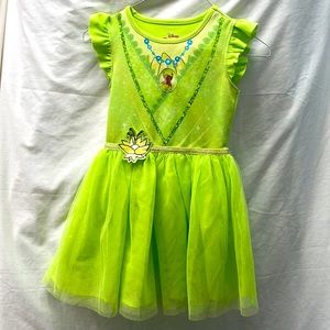 Disney princess lined glittered  dress girl sz 6/6x